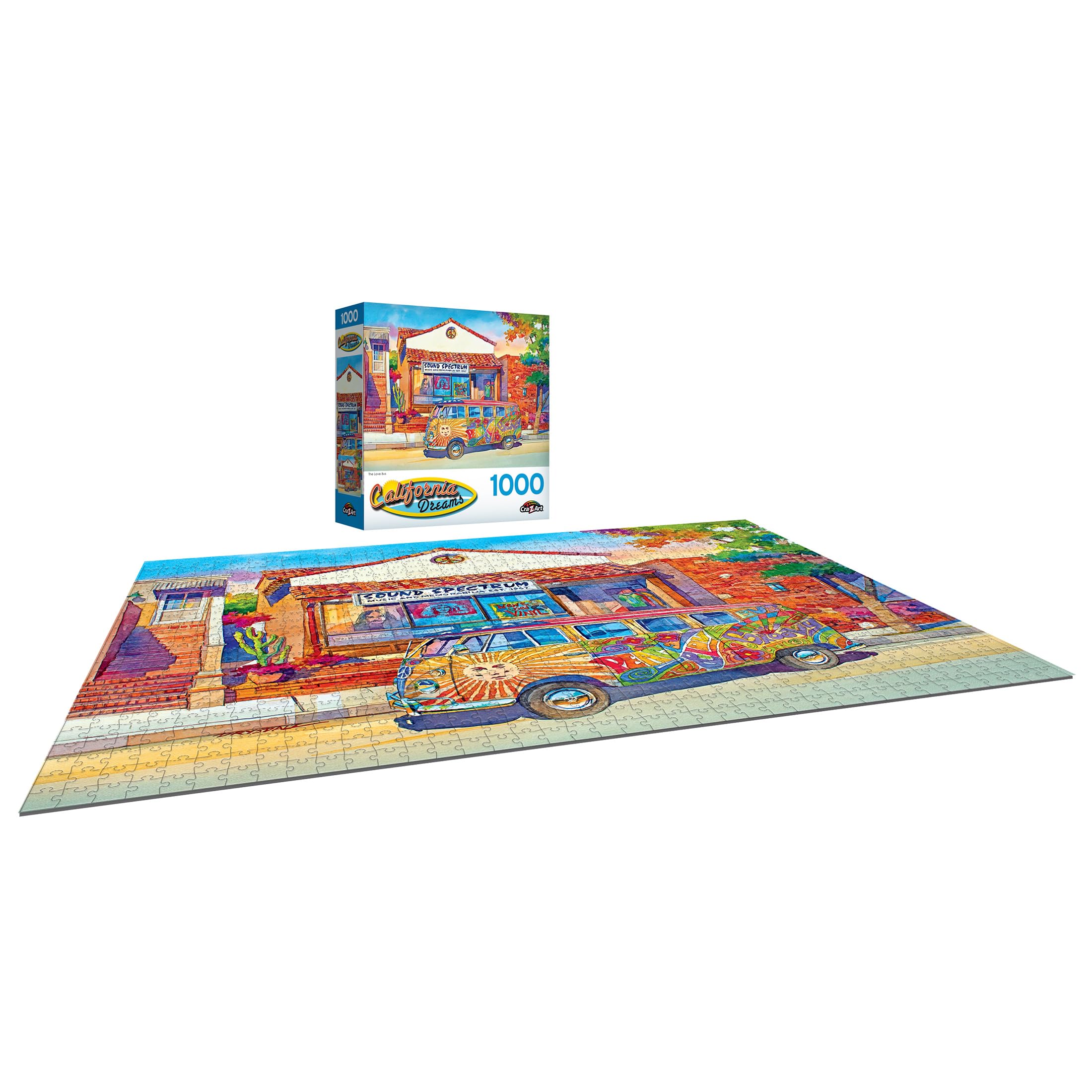 Amazon.com: RoseArt - California Dreams - Love Bus - 1000 Piece